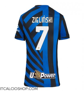 Inter Milan Piotr Zielinski #7 Prima Maglia Femmina 2024-25 Manica Corta